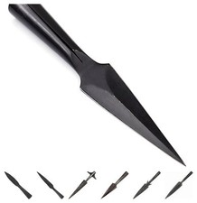 Hand-Forged Iron Throwing Spear Head Sharp Blade Viking Replica Real Training picture