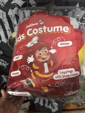 NIB Official Jollibee Bee Kids Costume 4 Piece Set sz XL - Ages 6-7 Halloween picture