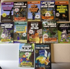 Minecraft Novels Unofficial And Official Book Lot Of 12 picture
