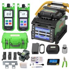 Komshine Fiber Fusion Splicer GX39 FTTx 4 Motors Splicer +OPM+SM Light Source picture