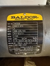 Baldor VM3558 2HP 3-Phase AC Induction Motor 208-230/460V 1725RPM TEFC 56C picture