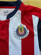PUMA Club Deportivo Guadalajara Chivas Soccer Home Jersey Size S  Tecate Pepsi picture