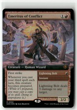MTG Emeritus of Conflict (Extended Art) M Secrets of Strixhaven 332 Foil NM picture