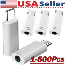 USB-C Type C Adapter Port to 3.5MM Aux Audio Jack Earphone Headphone Car Lot picture