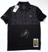 NOVAK DJOKOVIC SIGNED LACOSTE TENNIS POLO SHIRT GRAND SLAM OLYMPIC CHAMPION JSA picture