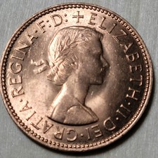 1967 United Kingdom 1/2 P Penny - Beautiful Coin -BU KM#896 25.4MM-UK picture