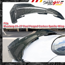 Fits 2024-27 Ford Mustang Dark Horse Style Rear Spoiler Wing Forged Carbon Fiber picture