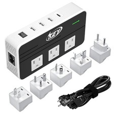 Universal 230W Step Down 220V to 110V travel voltage converter with USB C Ports picture