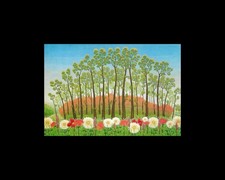 Ivan Rabuzin Big Forest Hlebine Croatia Naive Art Print 8x10 Matted Decor picture
