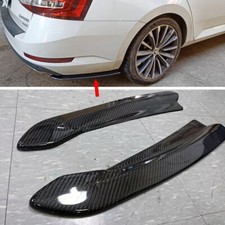 Carbon Fit For Skoda Superb B8 4DR 5DR Rear Side Splitter 2PCS 2018 picture