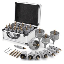 16pcs Metal Hole Saw Kit Carbide Cutter 16-57mm Dia for Cutting picture