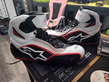 Alpinestars Faster 2 Motorcycle Riding Shoe Black/White/Red 10.5 picture