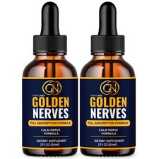 Golden Nerves Drops Advanced Nerve Health Max Support GoldenNerves 60 Servings picture