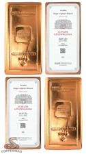 2 x 5kg Copper Bar Geiger Original .9999 Pure Certificated Ignot - German 10KG picture