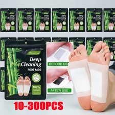 10-300PC Foot Detox Patches Pads Toxins Deep Cleansing Herbal Bamboo Organic Pad picture