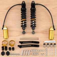 L&R Remote Reservoir Rear Suspensions Shocks For Harley Road Street Glide 14-23 picture