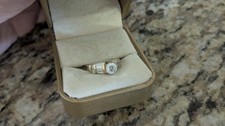 Vintage 1998 Custom Handmade 1.64 CTW Diamond Ring 14K Gold .80ct G VS1 picture