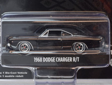 Greenlight Black 1968 Dodge Charger R/T - Hobby Exclusive 1:64 Diecast Car 44724 picture