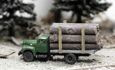 LOGGING Truck Loaded with logs 1940s era  N Scale Built Model picture