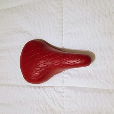 Red Troxel Bmx Seat 1980's Made in USA Vintage Old School Quilted with Guts picture