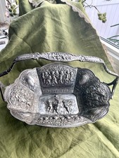 International Silver Silverplate Repousse Baroque & Rococo Cherub Handled Basket picture