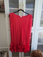 Anna-Kaci Red Fringe Flapper Dress picture