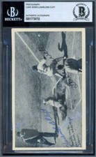 Luke Sewell Harlond Clift Beckett BAS Signed 1936 National Chicle Fine Pen Autog picture