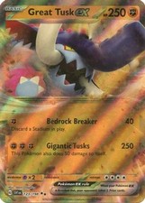 Great Tusk ex - 123/198 - Double Rare (Near Mint) Scarlet & Violet - Base Set - picture