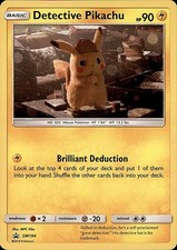 Detective Pikachu - SM194 Holo Promo Sun & Moon Promo Pokemon Moderately Played picture