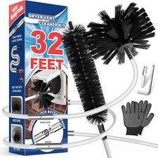 32-Foot Dryer Vent Cleaner Kit, Flexible Quick Snap Brush with Drill Attachment picture
