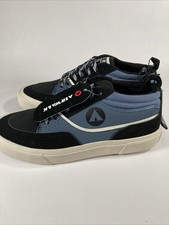 NEW Airwalk Men's Skate Shoes Freestyle Mid Top Skateboard Blue Black Sz 8 picture