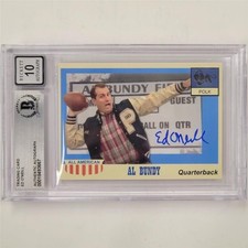 Ed O'Neill signed Al Bundy #33 Polk High trading card ~ Beckett BAS 10 Auto picture