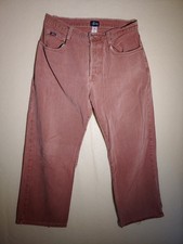VTG OG Stussy Big Ol Jeans Peach Denim Skate 