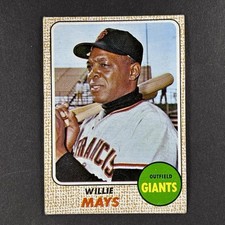 WILLIE MAYS 1968 TOPPS SF GIANTS  #50 Low Grade Crease picture