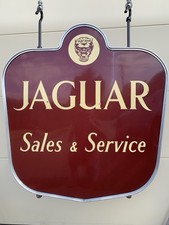 Jaguar original enamel porcelain sign picture