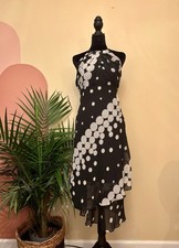 Citi Clothing Cocktail Midi Dress Women's Romantic Feminine Y2K Coquette Size 6 picture