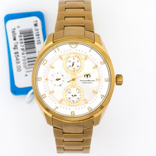 TechnoMarine Ocean Quantum TM-318110 - 36mm Gold Tone Silver Women's Watch picture