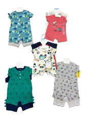 Carter's Baby Boys 2 Pack Cotton Rompers Choose Theme Sizes picture