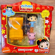 Fisher Price/NICK JR- Ni Hao Kai-Lan 2008 Sleepover Playset - Kai-lan & Lulu NIB picture