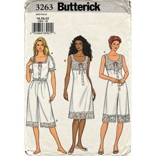 Butterick Retro Sewing Pattern 3263 Lingerie Slip Cami Bloomers Size 18-20-22 UC picture