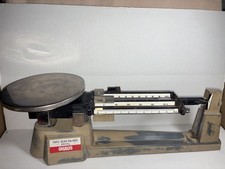 Vintage OHAUS Triple Beam Balkance 2610g Scale w/ Weights picture