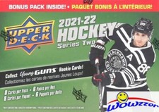 2021/22 Upper Deck Series 2 Hockey Factory Sealed HUGE Blaster Box-YOUNG GUN RC  picture