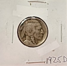 Nice Original 1925-D BUFFALO NICKEL 5¢ picture