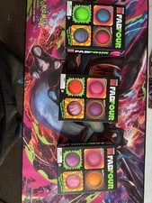 NEEDOH Teenie FAB FOUR Schylling Nee Doh 4 Pack Glow Ripples Swirl Color Change picture