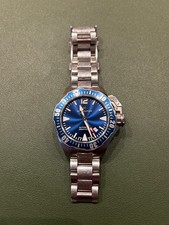 Hamilton Khaki Navy Blue Men's Watch with Silver Stainless steel Band -... picture