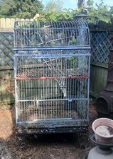 Huge 65x36x24 Vintage Metal Bird Cage Wrought Iron? picture