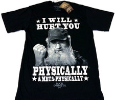 Rare Vintage 2010s Duck Dynasty Uncle Si I Will Hurt You A&E T-Shirt New NWT SM picture