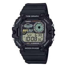 Casio WS-1700H-1AV, Tide Graph/Moon Phase Resin Watch, 3 Alarms, 10 Year Battery picture