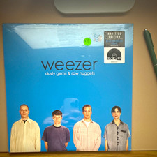 Weezer Dusty Gems & Raw Nuggets Rarities Edition Blue Marbled Vinyl LP Dent picture