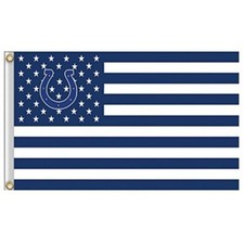 Indianapolis Colts 3x5 Foot American Flag Banner New picture
